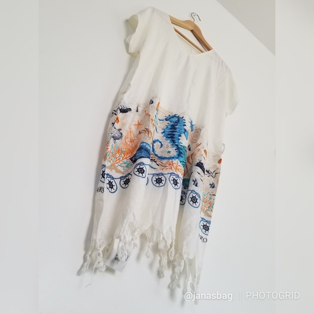 NEW! Turkish Beach Dress Cover up 100% Cotton - Picture 4 of 5